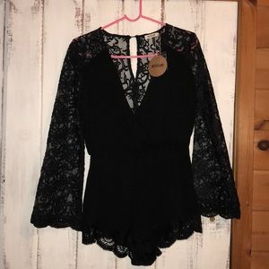 Black Lacey Romper! Classy and Sexy!